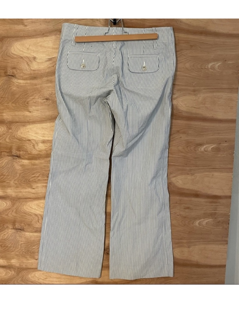 Banana Republic Womens 4 Seersucker Cotton Pants